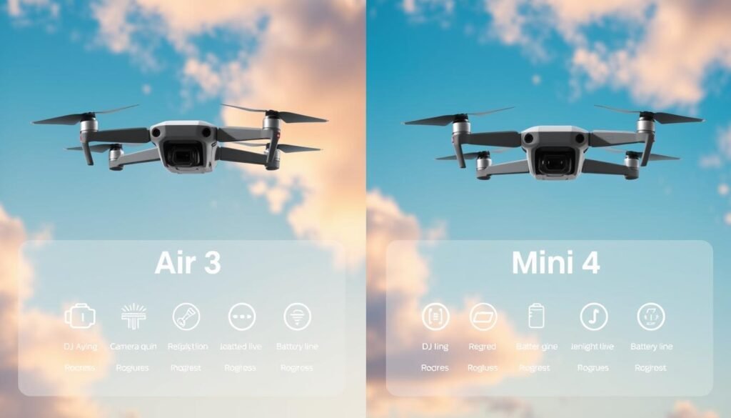 DJI Air 3 vs DJI Mini 4 Drone Camera Comparison