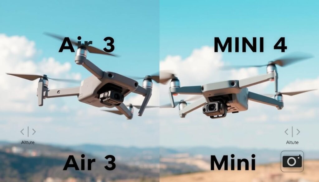 DJI Air 3 vs DJI Mini 4 Drone Camera Comparison